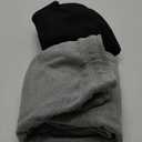 TUVEKE Fleece Jogger Sweatpants for Men with Pockets Bottom Athletic Sweat Pants Workout Running Casual Gym Size Small to 3XL (Large, Black&Grey)