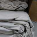 70 Inch Extra Wide Blackout Curtains & Drapes 108 Inches Long 2 Panels Set for Living Room, Pinch Pleated Insulated Sound Proof Double Layer Linen Heavy Farmhouse Window Curtain 70"Wx108"L Beige White