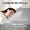 100% Egyptian Cotton Percale Sheets King Size - Genuine Luxurious 400 Thread Count - Naturally Crisp, Breathable, Skin-Friendly & Cooling - Softer After Each Wash - Oeko-TEX Certified Giza