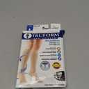 Truform 20-30 mmHg Compression Stockings for Men and Women, Thigh High Length, Dot-Top, Open Toe, Small