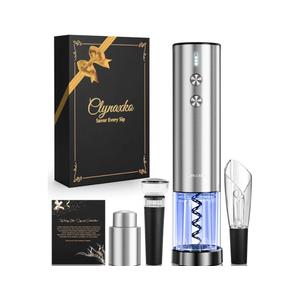 Electric Wine Opener Set - Premium Wine Gifts with Wine Opener, Foil Cutter, Wine Aerator, Vacuum Stopper, and Elegant Gift Box - Ideal Christmas Gift for Unforgettable Moments