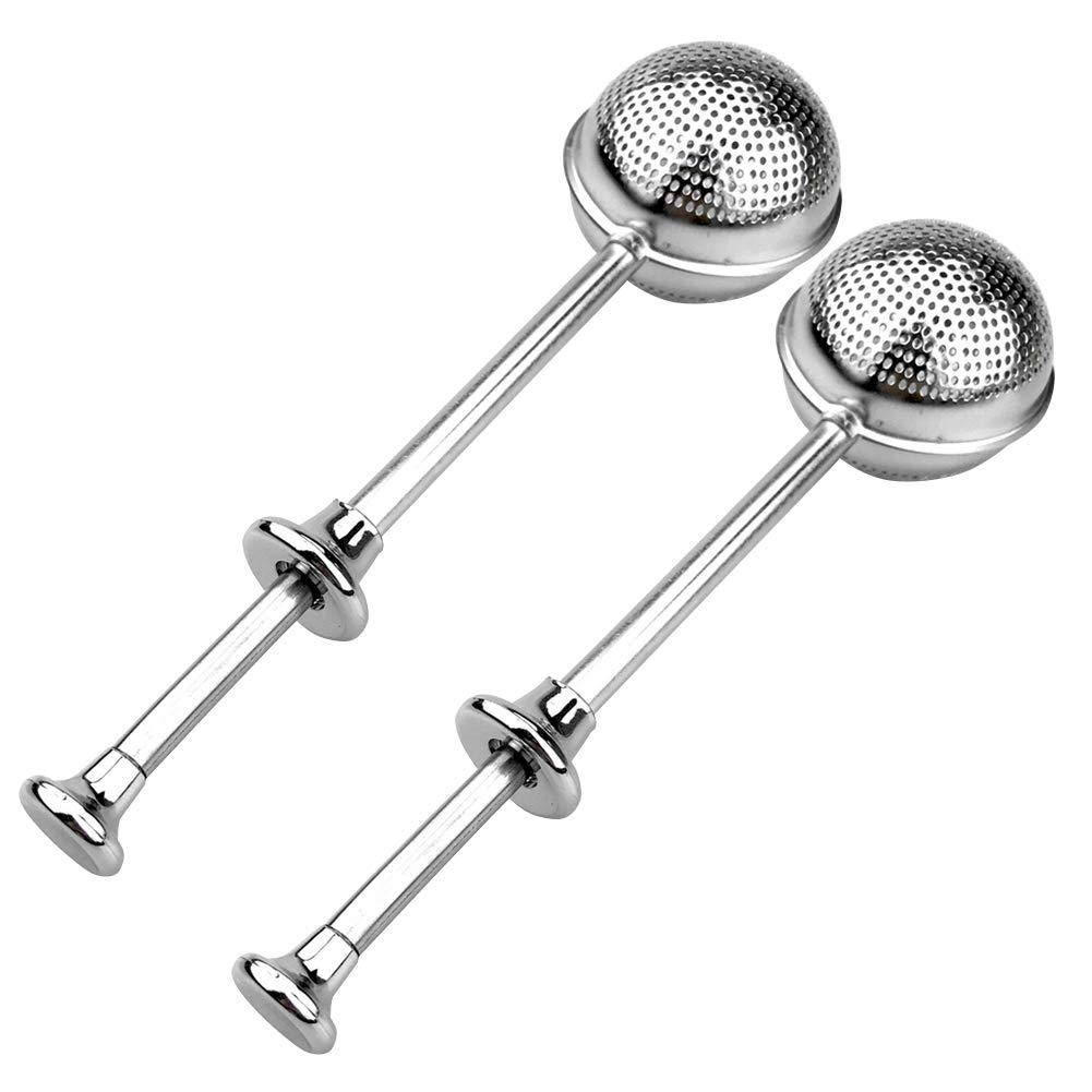 2pcs Tea Filter Stainless Steel Tea Infuser Syringe Strainer Tool Leaking Supply