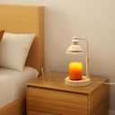Candles Warmer, Candle Warmer Lamp with Timer,Height Adjustable Candle Warmer Lights,Gift for MotherChristmas, Bedroom Bathroom Home Decor, Scented Candle Heating Lamp (White, No USB)