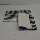 AmHoo Set of 2 Boho Chenille Pillow Cover Decorative Tufted Pillowcase for Couch Bed Sofa Bedroom Living Room Modern 12 x 20-Inch Black