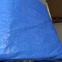RAINDEWAY Tarps - 20x30 Feet, 5.5 Mil Thick, Multipurpose Waterproof Poly Tarp Cover with Metal Grommets and Reinforced Edges, Silver/Blue Large Tarp