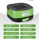 Portable Cordless Electric Sprayer with 3.2 Gal Water Tank, Auto-Retract & Any-Length Lock Hose Reel, Portable Pressure Washer for Rinseless Car Wash, HVAC Coil Cleaning, Pet Care, and Camping Shower
