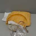 Panitay 4 Pcs Golden Greek Women Costume Toga Dress Costume Halloween Cosplay Outfits Lady with Crown Leaf Dangle Earring
SIZE-L