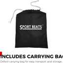 SPORT BEATS Cornhole Bags Set of 8 - Regulation Size & Weight Bean Bags, Heavy Duty Double-Stitched Canvas for Tailgating, Outdoor Backyard Game Accessories with Carry Tote