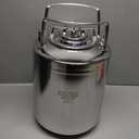 TMCRAFT 2.6 Gallon Mini Ball Lock Keg, Stainless Steel Double Ball Lock Post Corny Keg with Quick Disconnect Set for Home-brewing(10L)