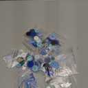 Soulchen 12 Sets Button Christmas Tree Craft Kits Make Your Own Button Christmas Tree Decorations DIY Xmas Hanging Ornament for Holiday Stocking Filler Gift Decor(Blue)