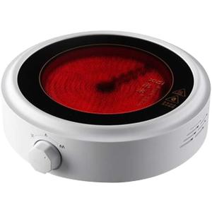 Small Electric Stove 800W Portable Countertop 6.7" Hot Plate Multifunctional Home Coffee Tea Water Heater