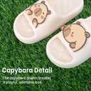 XIXITIAO Capybara Slippers for Women Men,Capybara Cute Slides,Non Slip Quick Drying Bathroom Slippers,Funny Sandals, Capybara Shower Shoes