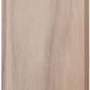 2 1/2"W x 6 1/2"H x 1 1/8"P Americraft Solid Hardwood Stain Grade Smooth Plinth Block with Beveled Edge, Walnut