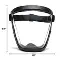 Super Protective Face Shield,Anti Fog Mask,Adult Clear Face Shield,Plastic Face Mask (Black）