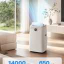 Portable Air Conditioners, 14,000 BTU Portable AC Unit for Room up to 650 Sq. Ft, 3 in 1 Small AC Unit with 24H Timer Smart Sleep Mode, Smart Stand up Air Conditioner for Bedroom(14,000 BTUs)