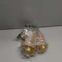 Spiral Resin Christmas Tree Decorations, 3 PCS Tabletop Small Christmas Trees for Desk Decor, Small Fake Christmas Tree, Gold Home Decor, Xmas Table Centerpieces Winter Mantel Decor