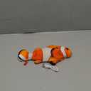 Potaroma Cat Toys Flopping Fish with SilverVine and Catnip, Moving Kitten Kicker, Floppy Wiggle Clownfish for Small Dogs, Motion Kitty Interactive Exercise, 10.5 Inches