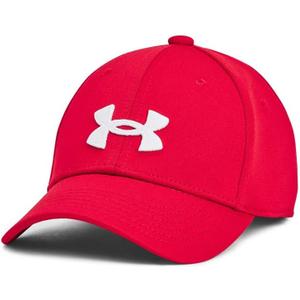 Under Armour Boys' Blitzing Cap Stretch Fit (Small-Medium, (600) Red / / White)