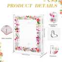 Youyole Floral Graduation Shadow Box Frame Acrylic Diploma Frame Shadow Box Fit 11 x 14'' A4 Diploma Degree Certificate Degree Display Medal Pressed Floral Grad Memory Boxes Keepsake Grad Cap and Gown