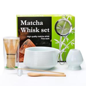Matcha Whisk Set,7pcs Matcha Set includes Matcha Bowl (19 oz), Bamboo Matcha Whisk and Matcha Scoop, Matcha Whisk Holder, Stainless Steel Sifter, Tea Making Tools, Matcha Kit Gift for Matcha Lovers