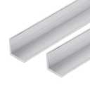 2Pcs Aluminum Angle Stock 6063-48" Long x 1" Wide x 1/8" Thick | 90 Degree Angled Aluminum for Extrusion Structural & Architectural, Frames, Railings, Corner Guards, DIY Projects