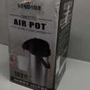 Coffee Carafe for Keeping Hot - 102oz/3L Airpot Coffee Dispenser with Pump - Insulated Stainless Steel Hot Beverage Dispenser for Parties - Thermal Carafe for Hot Drinks Water Tea Chocolate