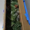 National Tree Company 9 ft Pre-Lit Crestwood Spruce Artificial Christmas Garland, Christmas Decoration with Glitter, Pinecones, Red Berries, 50 Clear Lights, 180 Tips, Green