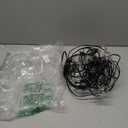 Brightown Outdoor String Lights 29 Feet G40 LED Patio Lights, Plug-in, 13 Plastic Edison Bulbs(1 Spare), Waterproof Connectable Hanging Light for Backyard Porch Balcony Party Decor, E12 Base, Black