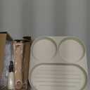 CAROTE Egg Pan Omelette Pan, 3-In-1 Divided Nonstick Grill Pan, Pancake Pan and Healthy Egg CookerSuitable for Gas Stove & Induction Cookware, White Granite