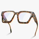 livho Oversized 99% Blue Light Glasses for Woman - Rectangle Fashion Glasses for Computer, Chic Preppy Frame - Anti Eyestrain
