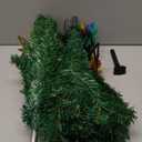 Upgraded Set of 2 Solar Christmas Tree, Outdoor Christmas Decorations,Prelit Xmas Tree w/ 100 LED Multi-color C6 String Lights for Outsdie Holiday Display Yard Front Porch Pathway Grave Cemetery Decor