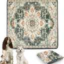 PatiencET Washable Pee Pads for Dogs Cat Litter Mat 72'' x 72" Super Absorbent Leakproof Reusable Puppy Pads 1 Pcs Puppy Training Pad with Non-Slip Bottom for Potty Whelping Playpen Crate Green