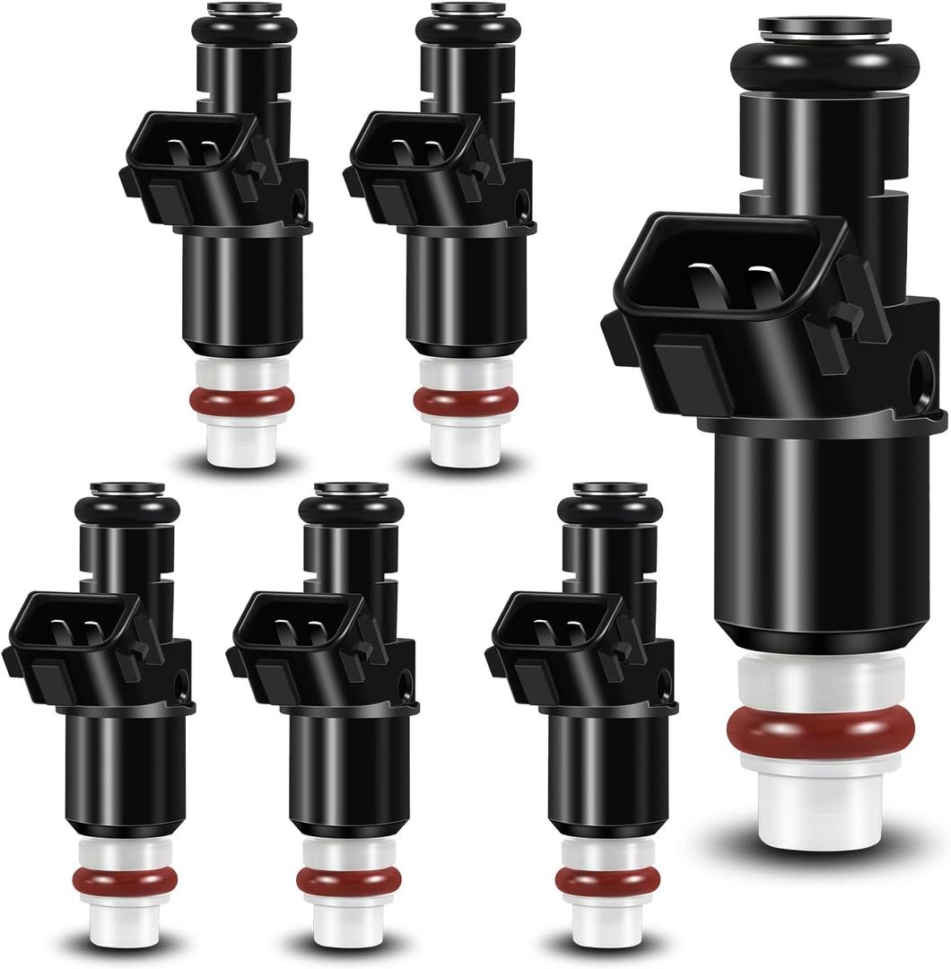 Upgraded Fuel Injectors Compatible with Honda Accord 2003-2007,for Odyssey 2005-2017,for Acura MDX 2003-2006,for Saturn Vue 2004-2007 V6 3.0L 3.5L 8001492N 6 Pack