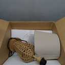 Boho Table Lamp,Touch Control & 3 Way Dimmable, 100% Hand Woven Rattan Coastal Farmhouse Bedside Nightstand Lamp for Bedroom, Living Room, Office (Bulb Included)