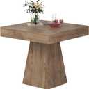 Small Square Dining Table, 31.5 Inch Kitchen Table for 2-4, Brown