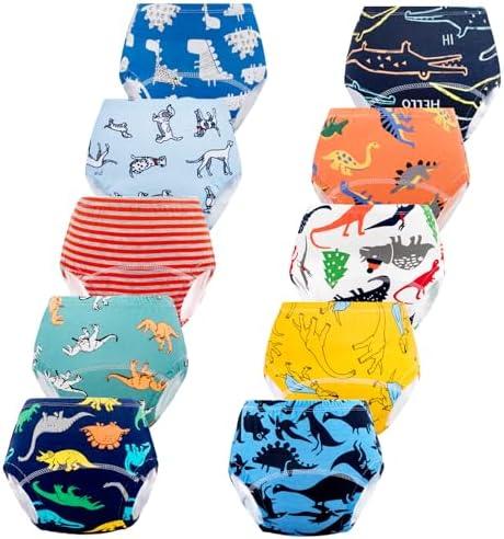 Potty Training Underwear for Girls, Toddler Learning Training Underwear Boys (10 Packs, 4-6T, Multicolor)