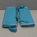 Enipate Outdoor Chaise Lounge Head Pillow, Pack of 2 Water Resistant Headrest Pillows with Elastic Band for Pool Patio Chairs (Beige)