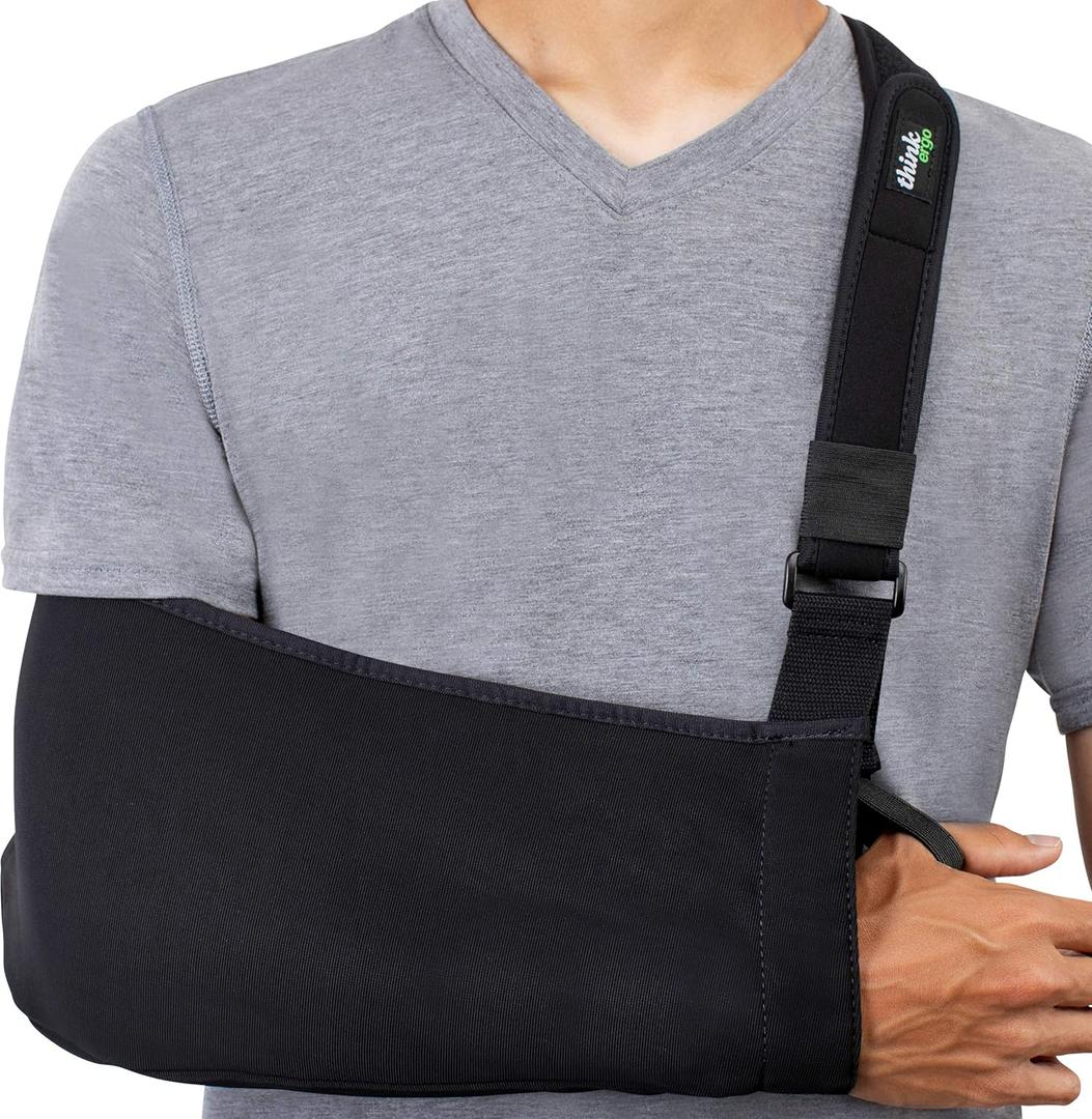 Arm Sling Sport  Comfortable, Adjustable Arm Support for Shoulder, Elbow, Rotator Cuff Recovery  Lightweight & Breathable (Adult) Arm Sling Sport  Comfortable, Adjustable Arm Support for Shoulder, Elbow, Rotator Cuff Recovery  Lightweight & Breathable (Adult)