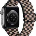 Stretchy Nylon Loop Bands Compatible with Apple Watch 38mm 40mm 41mm 42mm Adjustable Soft Elastics Strap Compatible with Apple Watch SE Ultra iWatch Series 8/7/6/5/4/3/2/1