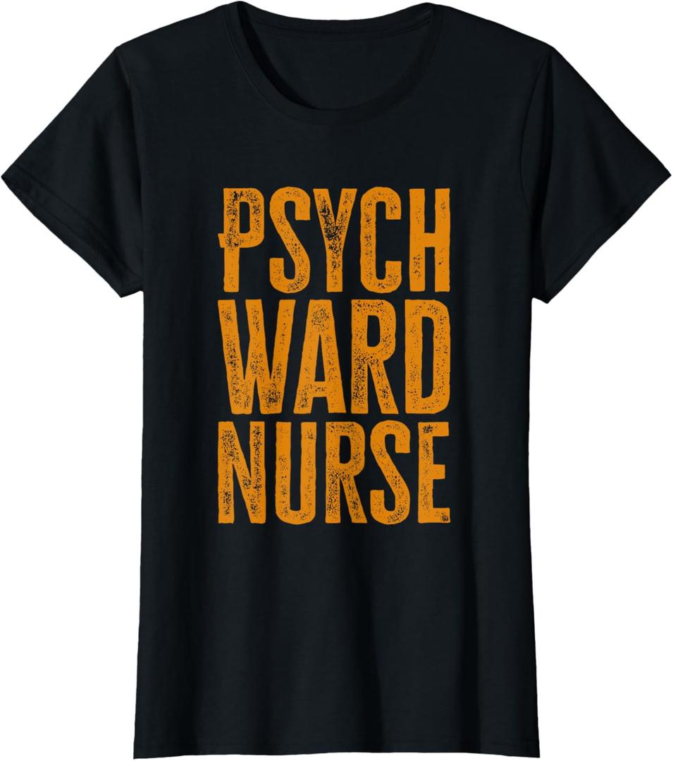 Psych Ward Nurse T-Shirt (Black, L)