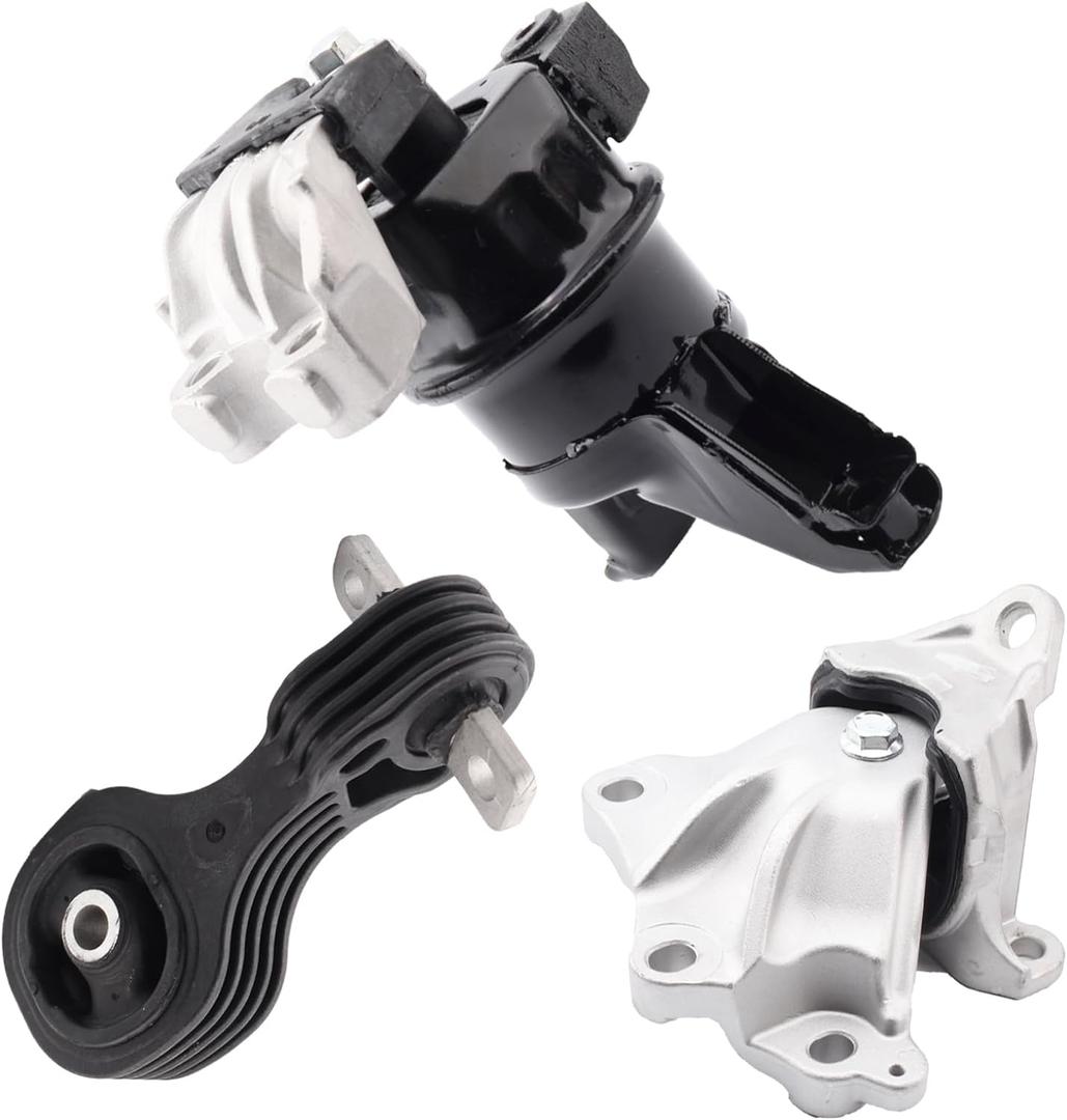 Set of 3 Engine Motor Mount & Trans Mount Compatible with 2012-2015 Honda Civic 1.8L Coupe/Sedan Replacement for A65048 A65021 A65087 50890TR0A81 50850TR6A81 50820TR0A81
