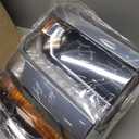 Chrome HID/Xenon LED DRL Projector Headlight Assembly Compatible with 2016-2018 Chevy Silverado 1500/2019 Silverado 1500 LD Driver&Passenger Side 84388631 84388723 (Pair)