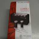 Remington Compact Ceramic Dual Voltage Hot Rollers for Long and Short Hair, Hair Setters, Hair Curlers, 1-1 " Purple/Black, 10 Piece Set