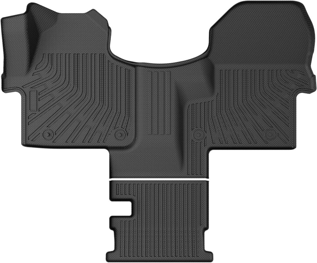 Sprinter Floor Mats - Car Mats for Mercedes-Benz Sprinter 1500/2500/3500/4500 2019-2026, Fit Cargo/Crew Van & Cab Chassis (No for Passenger Van), All Weather Floor Mat for Sprinter Accessories