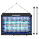 Upgraded 3800V Mosquito Zapper, High-Voltage Electric Bug Zapper Indoor Mosquito Killer Lamp Fly Moth Gnat Traps W/ 2 Replacement Bulbs