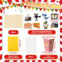 LemonRoad 6 Sets 74 Pcs Movie Night Party Centerpieces Movie Night Theme Decorations Ticket and Star Table Toppers with Popcorn Box Theater Cutouts and Sticks for Theater Party Birthday Decor