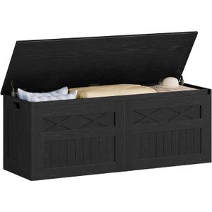 Hzuaneri 47" Rustic Storage Chest and Bench | 59 Gal | 330lb Seat, 15.7"D x 47.2"W x 19.1"H