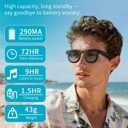 AI Smart Glasses with Camera, 800W HD Anti-Shake Video Glasses, 1080P Video Recording Sunglasses, Real-Time Translation, Voice Assistant, Bluetooth Calling, for Outdoor, Travel and Vlog Shooting