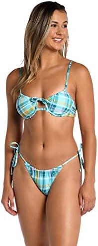 Hobie Women's Merrow Underwire Bra Swimsuit Top, L