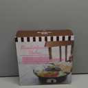 Chocolate Melting Pot Electric Chocolate Fondue Pot Set 3-Section Food Trays with 6pcs Dipping Forks Perfect for Chocolate Cheese Dessert Housewarming Christmas Party Gifts (Black)